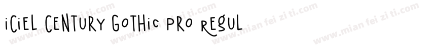 iCiel Century Gothic Pro Regular字体转换
